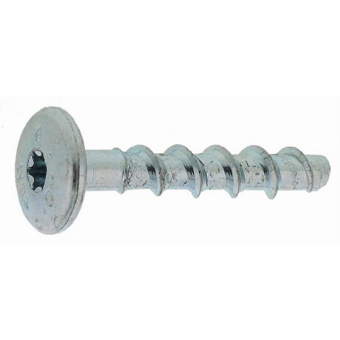 Boîte 100 vis béton tapcon dome tête bombée large 6x40/5 spit - ø6 - l.40 - épais.max.5 - 058783