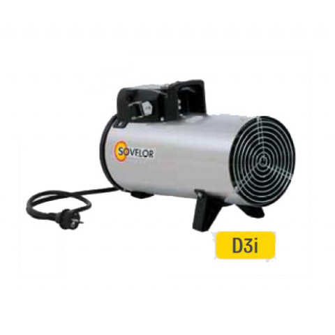 Chauffage air pulsé électrique portable inox 230v~1 50 hz 3 kw D3i