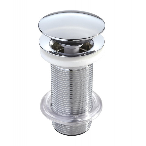 Sas Bonde Laiton Clic Clac Sans Trop Plein Pour Lavabo Chrome