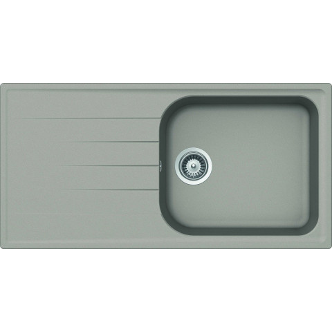 j.s (aquatop) - evier cristalite à encastrer 1 grand bac, 1