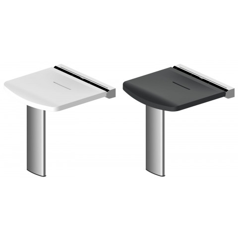 Siège de douche relevable onyx - coloris : blanc onyx siège de douche