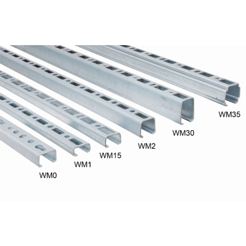 Rail de montage walraven bis rapidrail - wm15 30 x 20 mm - 2 mètres - 6505015