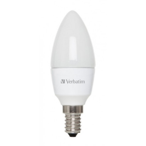 Ampoule led bougie VERBATIM E14 4,5 watt (eq. 31 watt) - Couleur eclairage - Blanc chaud 2700°K