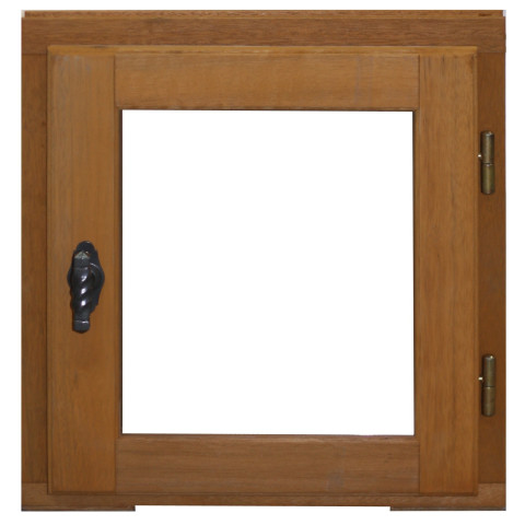 Fenêtre 1 vantail en bois   hauteur 60 x largeur 40 tirant gauche (cotes tableau)