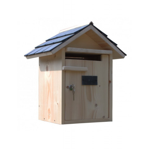 Boîte aux lettres en bois créastuce : condamine prestige (1 porte)