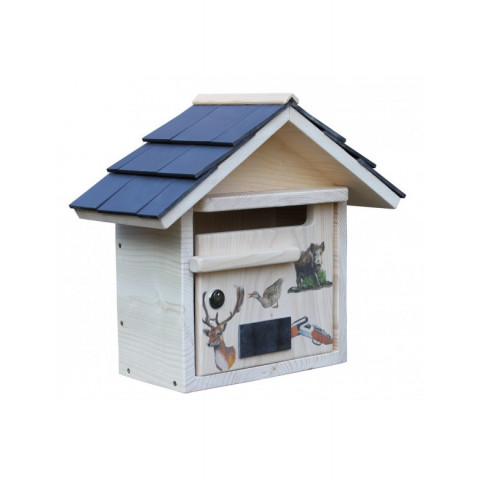 Boîte aux lettres en bois créastuce : st hubert (courte prestige)