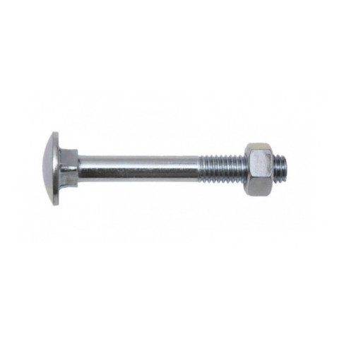 Boulon VISWOOD Tête ronde collet caré - AZ 4.8 - Ø7 x 60 mm - Boite de 100 - 5017060