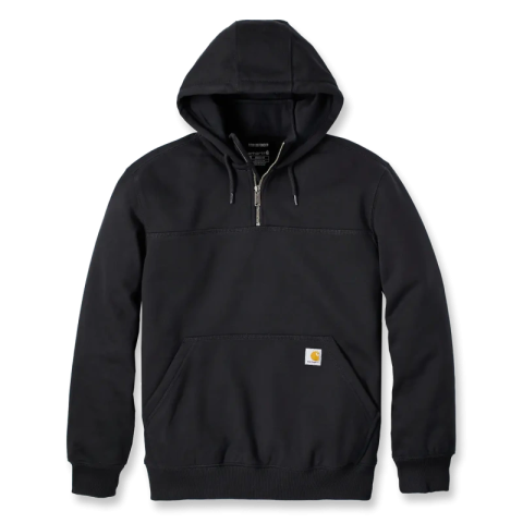 Sweat à capuche Rain Defender quart de zip - T.L - Noir - CARHARTT - S1100617001L