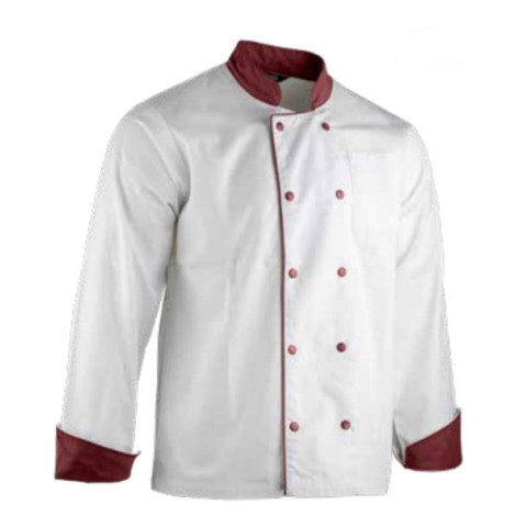 Veste LMA MEDAILLON C1 blanc/bordeaux T.L - 2299 T.4
