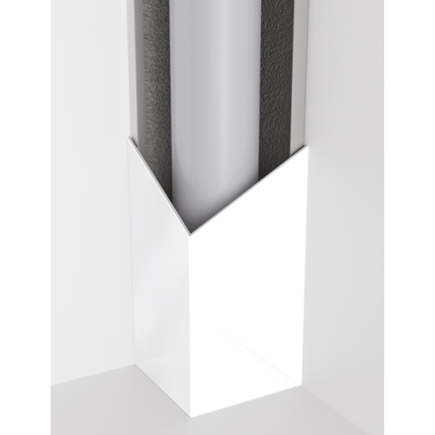 Cache tuyau en u 300 x 300 x 300 h2500 - coloris aux choix