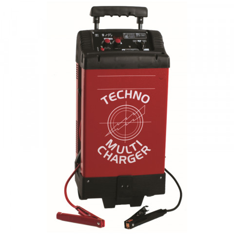 Chargeur démarreur 12/24 matic 350a tecnoweld 1100w protection electronique poignée trolley + roues auto/ poids lourds