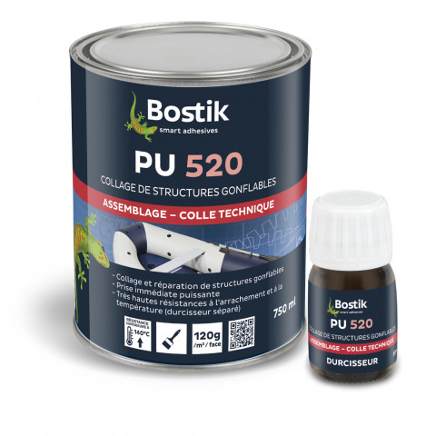bostik colle polyurethane pu 520 durcisseur 750 ml distriartisan