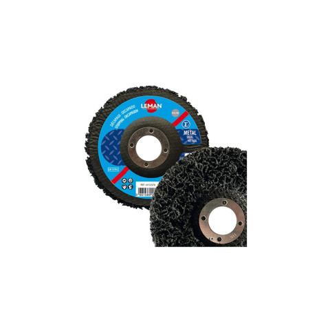 Disque nylon plat pour bois et métal - D. 180 x Al. 22.23 x Ep. 15 mm - LEMAN - 4118070
