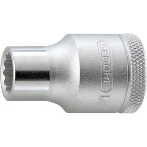 Douille 1/2'' en pouces américains, Cote s/plats : 3/8 pouces, Long. 38,0 mm