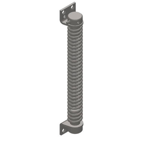 Monin Ferme Porte A Ressort Acier Nickele L 200mm 161100