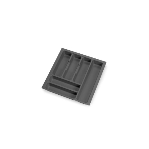 range-couverts Optima Vertex/Concept, profondeur 500mm, plateau 16mm, module 450mm, Plastique, Gris antracite