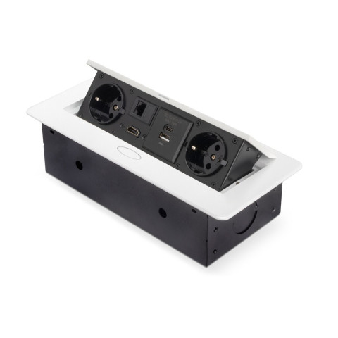 Multiconnecteur Atom 26 A+C pour bureau, EU, Acier et Plastique et Zamak, couleur au choix