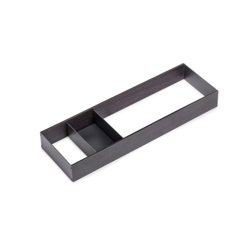Orderbox Rangement de tiroir, 150x470mm, Acier et Bois, Gris antracite