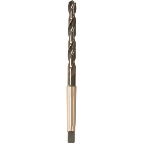Foret hélicoïdal à queue cône morse, en acier à coupe rapide, type N, DIN 345, profil rectifié, surface traitée à la vapeur, Ø h8 : 22,25 mm