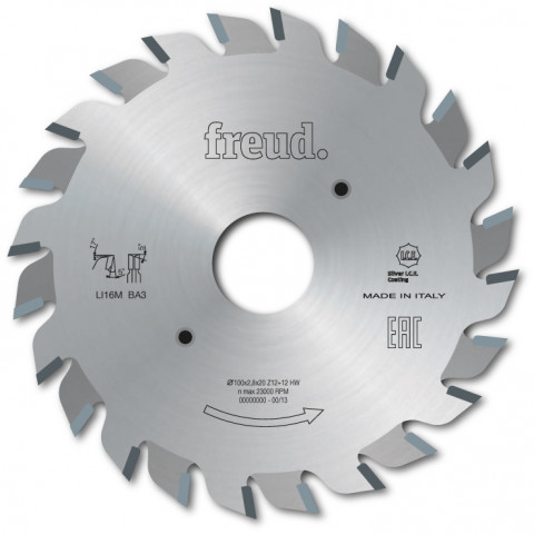 Lame d'inciseur extensible standard freud - ø120 2,8-3,6 al50 z12+12 - f03fs02512 -li16m  pf3*