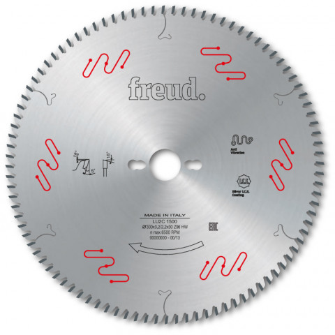 Lame pour panneaux en bois/composites freud - ø180 3,2/2,2 al30 z56 ba - f03fs04912 -lu2c 0400