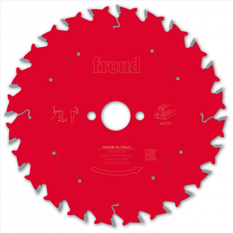 Lame pour scie circulaire portative freud - ø150 2,4/1,6 al20 z24 ba 15° - f03fs09671 -fr05w002h