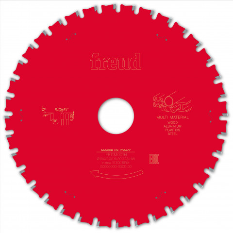 Lame pour scie circulaire portative freud - ø184 2/1,6 al30 z36 tpb 0° - f03fs10113 -fr11m001h