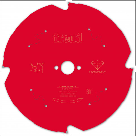 Lame diamant pour scie circulaire portative freud - ø190 2,2/1,6 al20 z4 td 10° - f03fs09841 -fr13f001h