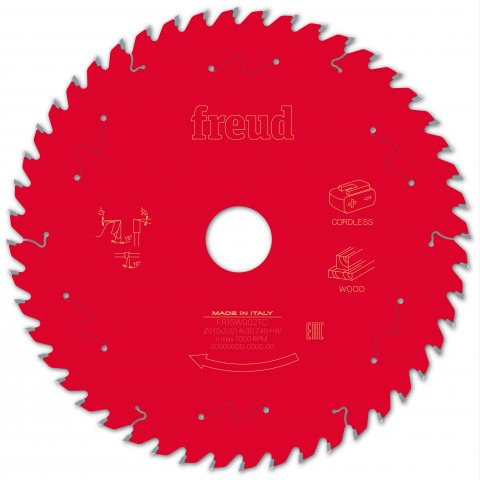Lame pour scie circulaire portative sans fil freud - ø210 1,7/1,2 al30 z48 ba 15° - f03fs10069 -fr15w002tc