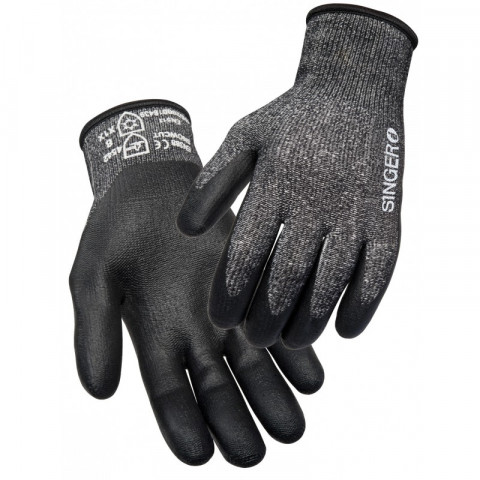 Gant anti coupure anti froid singer support tricote enduit nitrile fibres haute tenacite - Taille au choix