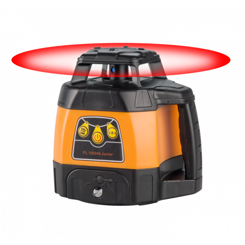 Laser rotatif 600M FL100HA JUNIOR + Trépied d’extérieur + Mire télescopique 4M  - 212000-S01