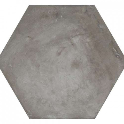 terra nero hexagonal carrelage aspect ciment vieilli 25 x 21 6 cm distriartisan