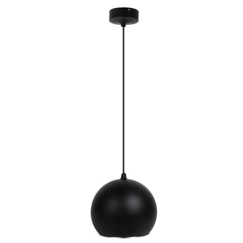 Suspension sphérique led 20w noir