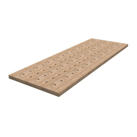 Banc en bois dur 610 mm x 1727 mm avec plateau perforé - KREG - HWBT-6824-DH