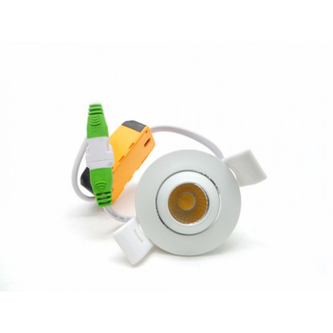 Mini-spot encastrable led cob 3w 45 rond orientable - couleur eclairage 