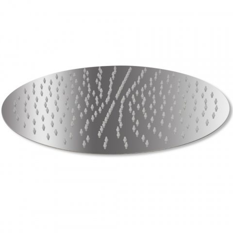 Tête de douche plongeante ronde en acier inoxydable 40 cm