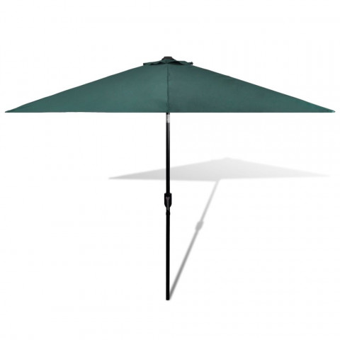Parasol vert avec poteau en acier 3m