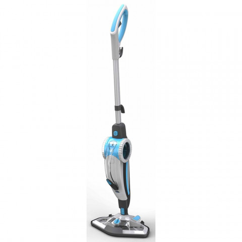 Aqua laser nettoyeur à vapeur 2-en-1 blanc et bleu 1500 w