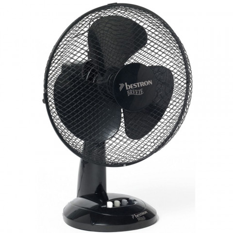 Bestron ventilateur de chevet noir 35 cm 38 w