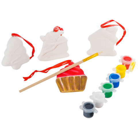 Kit de peinture avec figurine de noel