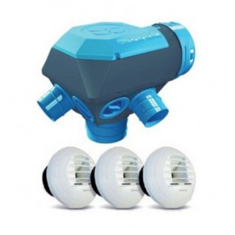 KIT VMC Atlantic Hygrocosy BC simple flux hygroreglable Bouches manuelles T3/7