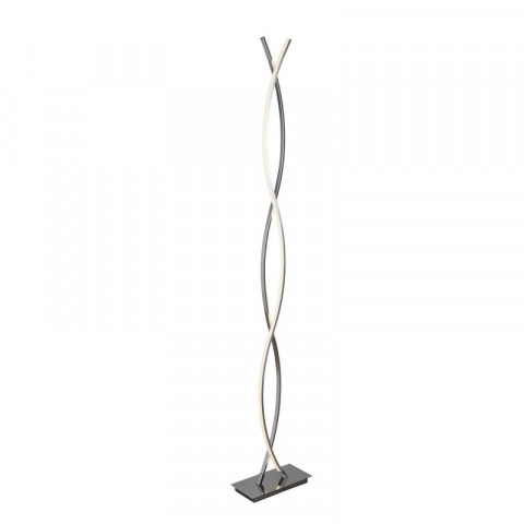 Lampadaire platt, chrome et polycarbonate