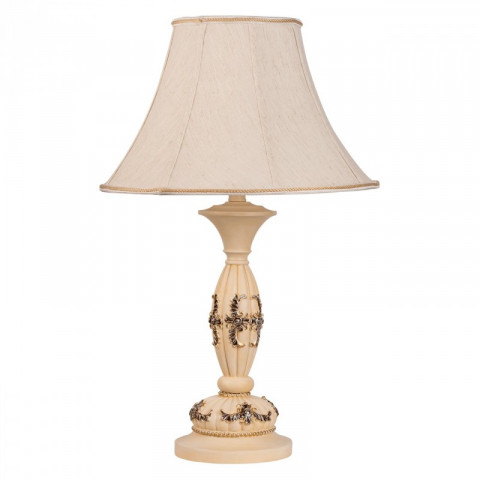 Lampe de table beige country 1 ampoule 67 cm