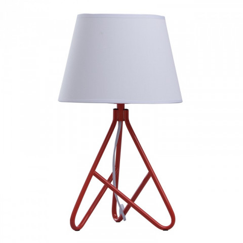 Lampe de table rouge megapolis 1 ampoule 42 cm
