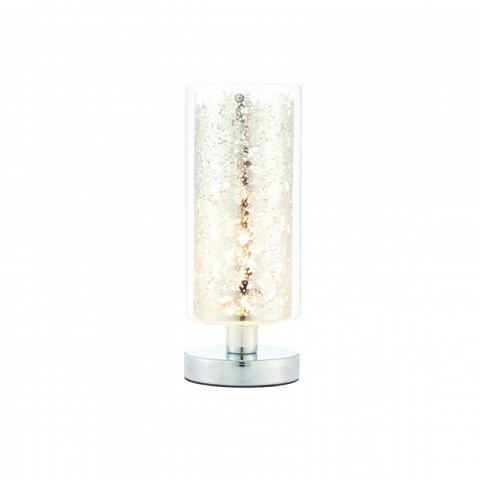 Lampe lacy, chrome et verre