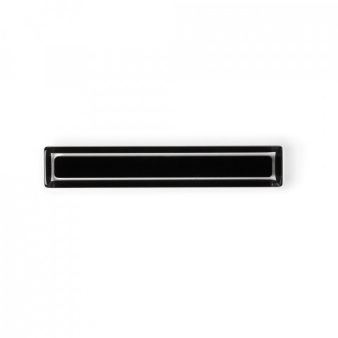 Poignée de meuble rectangulaire core 96/125 mm acrylique noire