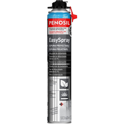 Mousse pulvérisable isolante easyspray - pistolable 700 ml - penosil