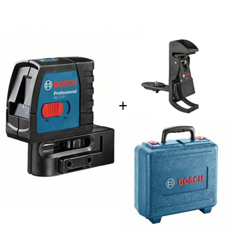 Laser lignes BOSCH GLL 2-15 avec support BM3 en Coffret - 0601063702                      