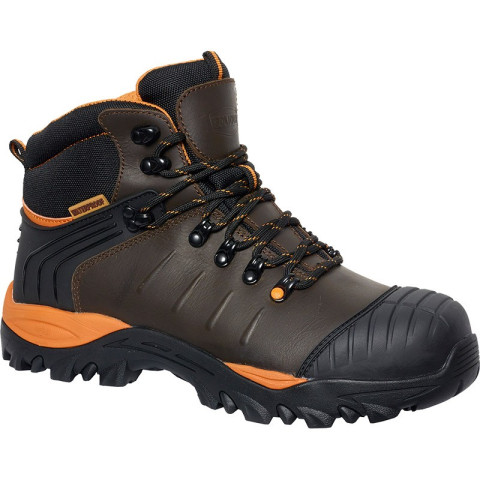 Chaussures de sécurité hautes marron MONTANA S3 HI CI SRC WR - SOLIDUR - MONTA-38