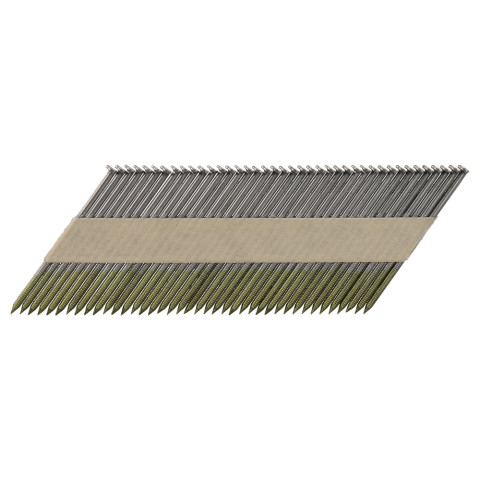 Clous 34° tête (D) lisses galvanisés à chaud cloueur pneumatique et gaz Alésage 3,1mm, Longueur 76mm, Qté 2000 - MAKITA - P-77132